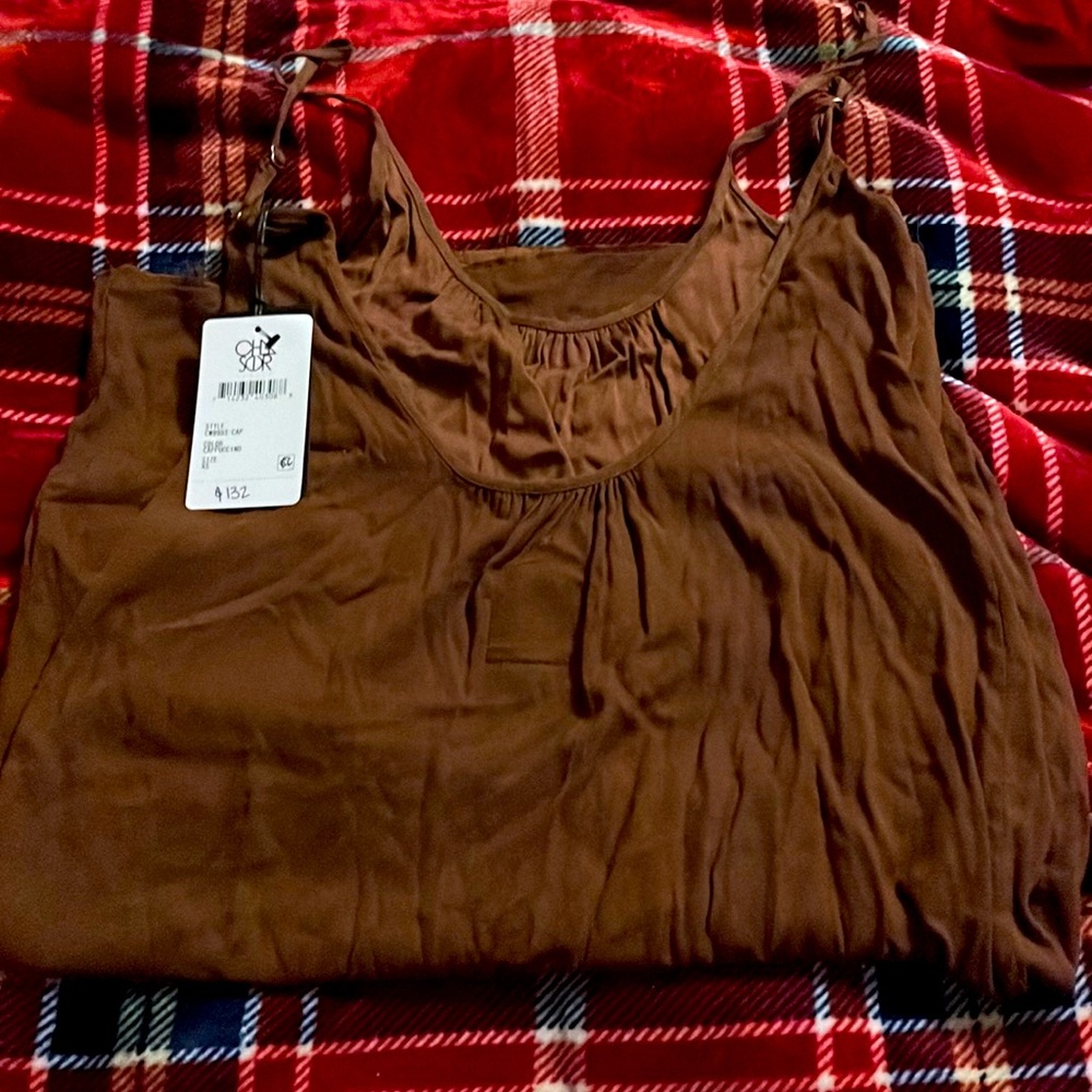 this is a brown little sun dress,name brand is chaser, xs